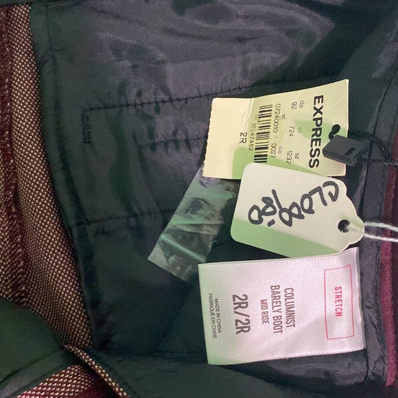 Express Columnist Barley Boot Mid Rise Jeans Size 2R - Picture 7 of 9